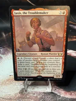 Jaxis, the Troublemaker SNC 112 Streets of New Capenna Rare MTG - Image 1