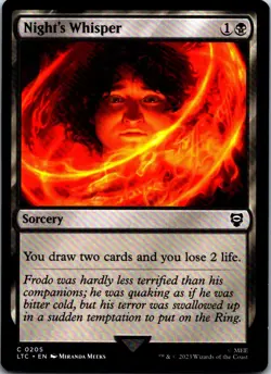 Night's Whisper C Commander: The Lord of the Rings: Tales of Middle-earth 205 NM - Image 1