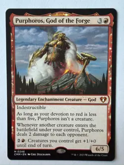 Purphoros, God of the Forge Commander Masters Regular - NM - Image 1