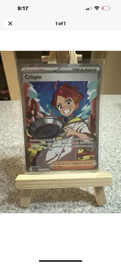 Pokemon Trainer Crispin TCG Full Art Holo Ultra Rare X 2 - Image 1