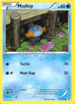 Mudkip 33/160 XY Primal Clash Pokemon 004393 - Image 1