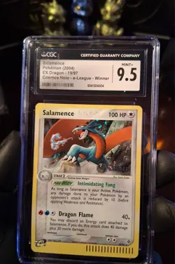 ✨2004 Pokemon Salamence EX SWIRL e-League Winner ✨ CGC 9.5 / PSA 10 Possible - Image 2