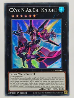 Yu Gi Oh - LED9-EN004 CXyz N.As.Ch. Knight - Super Rare - Image 1