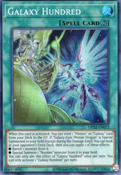 Yu-Gi-Oh! Galaxy Hundred Unlimited OP22-EN012 Super Rare NM/LP x1 - Image 1