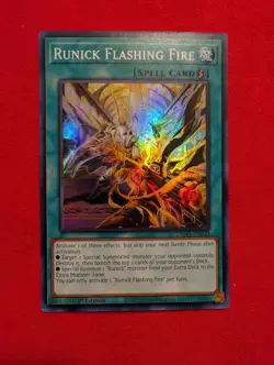 Runick Freezing Curses - TAMA-EN033 - Super Rare - 1st Edition Yugioh! - Image 2