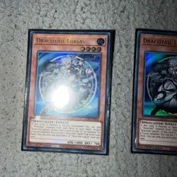 Dracotail Lukias JUSH-EN001 Ultra Rare Near Mint 1st Edition Yugioh x3 - Image 2