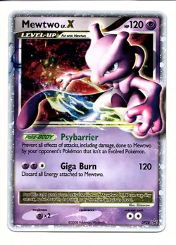 Mewtwo Lv.X - Black Star Promo DP28 Pokemon Card - Image 1