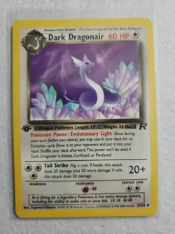 Dark Dragonair 1st Edition 33/82 Team Rocket NM Pokemon Card WOTC A11 - Image 1