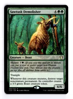 Sawtusk Demolisher 64 Commander 2020 R MTG LP - Image 1