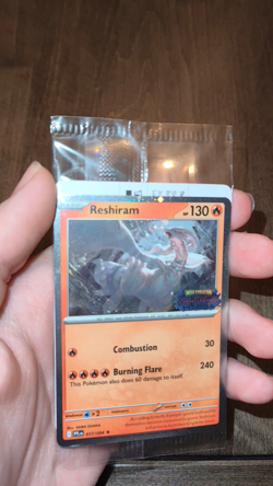 Reshiram (Phantasmal Flames Stamped) SEALED Hot Topic Exclusive 017/094 Pokemon - Image 2