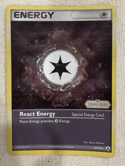 React Energy 82/92 EX Legend Maker Stamped Reverse Holo Pokemon TCG 2006 LP - Image 1