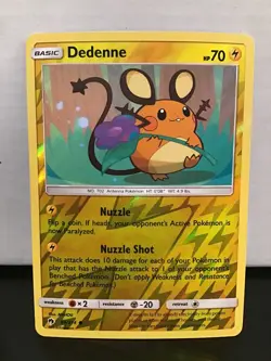 Dedenne 84/214 Pokemon Lost Thunder Reverse Holo Common - Image 1