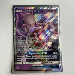 ULTRA RARE Mewtwo GX (Detective Pikachu Promo) SM196 Pokemon Black Star - NM - Image 1