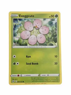 New: 2022 Pokemon TCG Exeggcute Brilliant Stars 001 Regular Common - Image 1