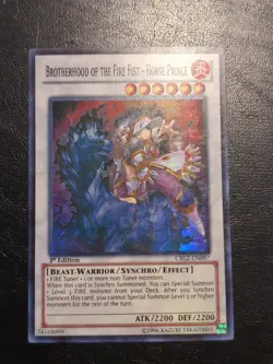 Yu-Gi-Oh! SUPER BROTHERHOOD OF THE FIRE FIST HORSE PRINCE CBLZ-EN097 1ST NM/VLP - Image 1