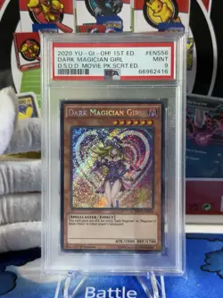 2020 1ST ED #ENS56 DARK MAGICIAN GIRL PSA 9 YU-GI-OH - Image 1