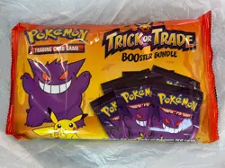 In hand Pokemon TCG BOOster Gengar Trick Or Trade Bundle - 120 Cards Halloween 820650850783 - Image 1