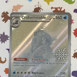 Pokemon TCG Crabominable Card 149/142 Stellar Crown Illustration Rare Mint - Image 3