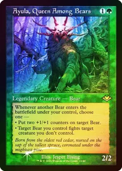 MTG Ayula, Queen Among Bears (Retro Frame) (Foil Etched) | Modern Horizons NM - Image 1