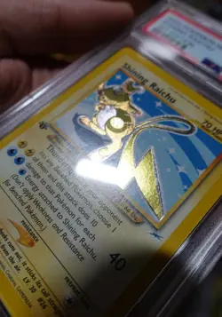 Shining Raichu 1st Edition 111/105 PSA 5 Neo Destiny Foil Shiny Pokemon Card - Image 4