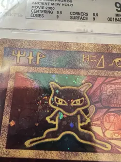 Pokemon Ancient Mew Movie 2000 Promo BGS 9 MINT (swirl) - Image 3