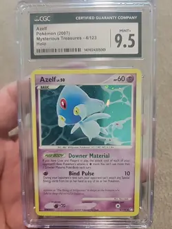 2007 Pokemon Mystreious Treasures #4/123 Azelf Holo CGC 9.5 MINT+ - Image 1