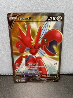 Scizor V - 183/189 Darkness Ablaze - Full Art Ultra Rare Pokemon Read Descript - Image 2