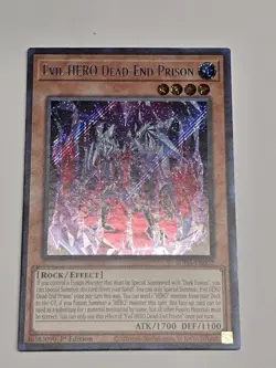 yugioh Evil HERO Dead-End Prison SUDA-EN002 Secret Rare 1st Ed lightly played - Image 3