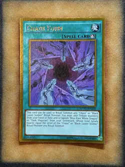 Yugioh Chaos Form MVP1-ENG08 Gold Rare NM - Image 1