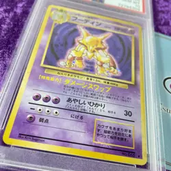 PSA 10 1996 Alakazam Holo Pokemon Card Japanese Basic #065 GEM MINT Base Set - Image 3