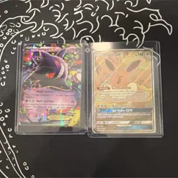 Pokemon Gengar EX & Eevee GX Holo Card Lot English Standard Nintendo - Image 1