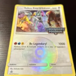 Jumbo Raikou, Entei & Suicune LP-MP 2018 Pokemon Promo Card Legends of Johto Box - Image 1