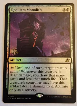 Requiem Monolith EOE #113 Rare Prerelease Stamped Foil NM+ - Image 1
