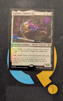 Splinter, Radical Rat Foil Rare TMT 169 Teenage Mutant Ninja Turtles MTG - Image 1