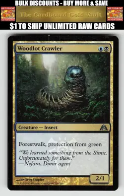 Magic_the_gathering Dragon's Maze #118 Woodlot Crawler - Image 1