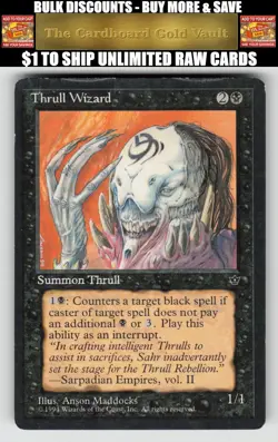 Magic_the_gathering Fallen Empires # Thrull Wizard - Image 1