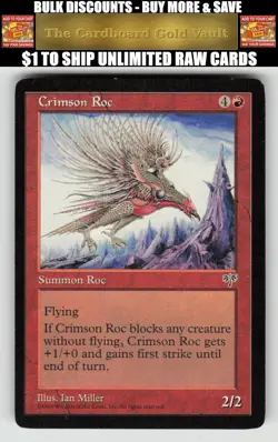 Magic_the_gathering Mirage # Crimson Roc - Image 1
