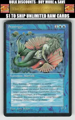 Magic_the_gathering Fallen Empires # Seasinger - Image 1