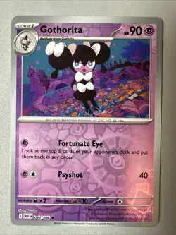 Pokemon TCG * SV White Flare * 042/086 Gothorita C * REVERSE HOLO * FRESH PK - Image 1