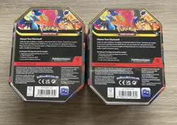 Pokemon TCG Mega Charizard Ex Tin Assortment New & Sealed X & Y Cards 2No. Tins - Image 2