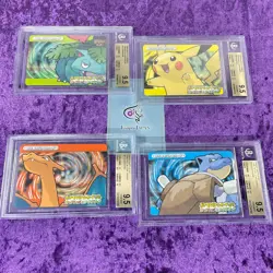 Lot 4 BGS 9.5 2004 Set of Charizard Pikachu etc Pokemon Battle E Series Firered - Image 1