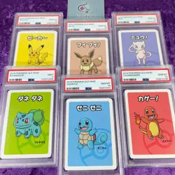 Lot 6 PSA 10 2019 Pokemon Babanuki Playing Card Set Old Maid Japanese Pikachu - Image 1