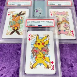 Lot 3 PSA 10 2011 Pokemon Center Osaka Limited Playing Card J Q K Set Japanese - Image 1