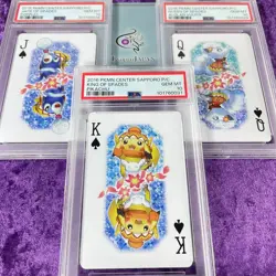 Lot 3 PSA 10 2016 Pokemon Center Sapporo Limited Playing Card J Q K Set Japanese - Image 1