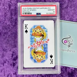 Lot 3 PSA 10 2016 Pokemon Center Sapporo Limited Playing Card J Q K Set Japanese - Image 2