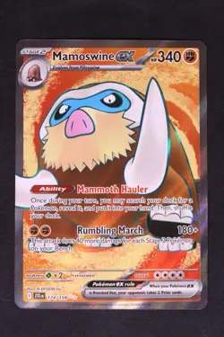Pokemon Mamoswine ex Holo Ultra Rare NM - Journey Together 174/159 - Image 1