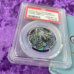 PSA 10 2020 Gigantamax Charizard Pokemon Japanese Coin Promo Gem Mint Pokecoin - Image 1