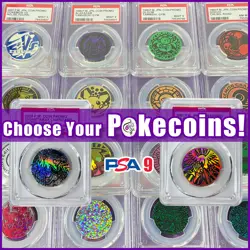 PSA 9 Pikachu Charizard Blastoise Venusaur Pokemon Japanese Promo Coin Pokecoin - Image 1