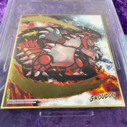 PSA 10 Pokemon Shikishi Art 3 Board Groudon Japanese Bandai Houou Made in Japan - Image 3