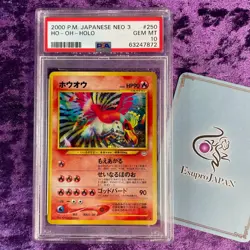 PSA 10 2000 Ho-Oh #250 Holo Pokemon Japanese Neo 3 GEM MINT Neo Revelations - Image 1